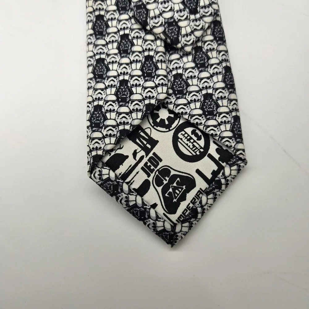 VTG Darth Vader Storm Trooper Men's Neck Tie Star Wars Nostalgia Abstract